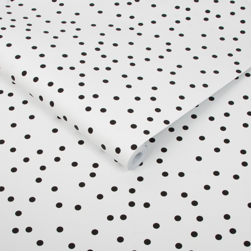 Confetti Black White - Wallpaper Emporium