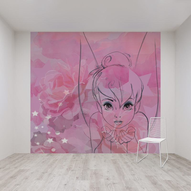 Tinkerbell Watercolour Mural