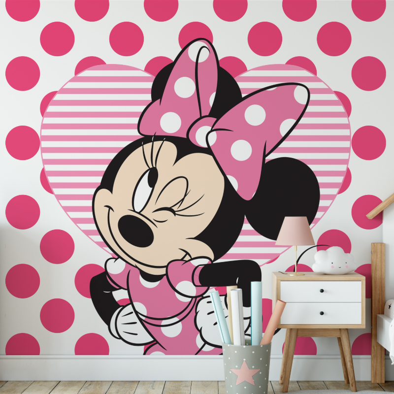 Minnie & Hearts Mural