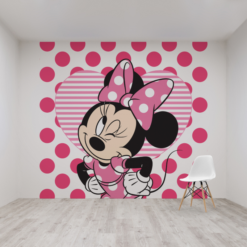 Minnie & Hearts Mural