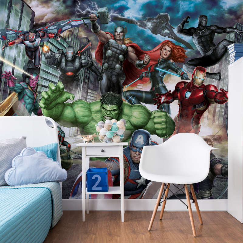 Marvel Avengers Assemble Mural