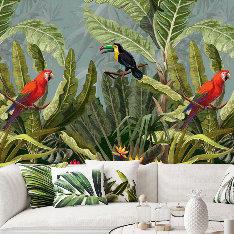Parrot Jungle | Wallpaper Emporium