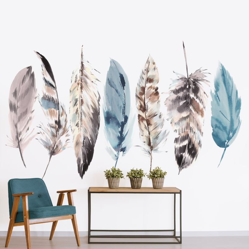 Watercolour Feathers