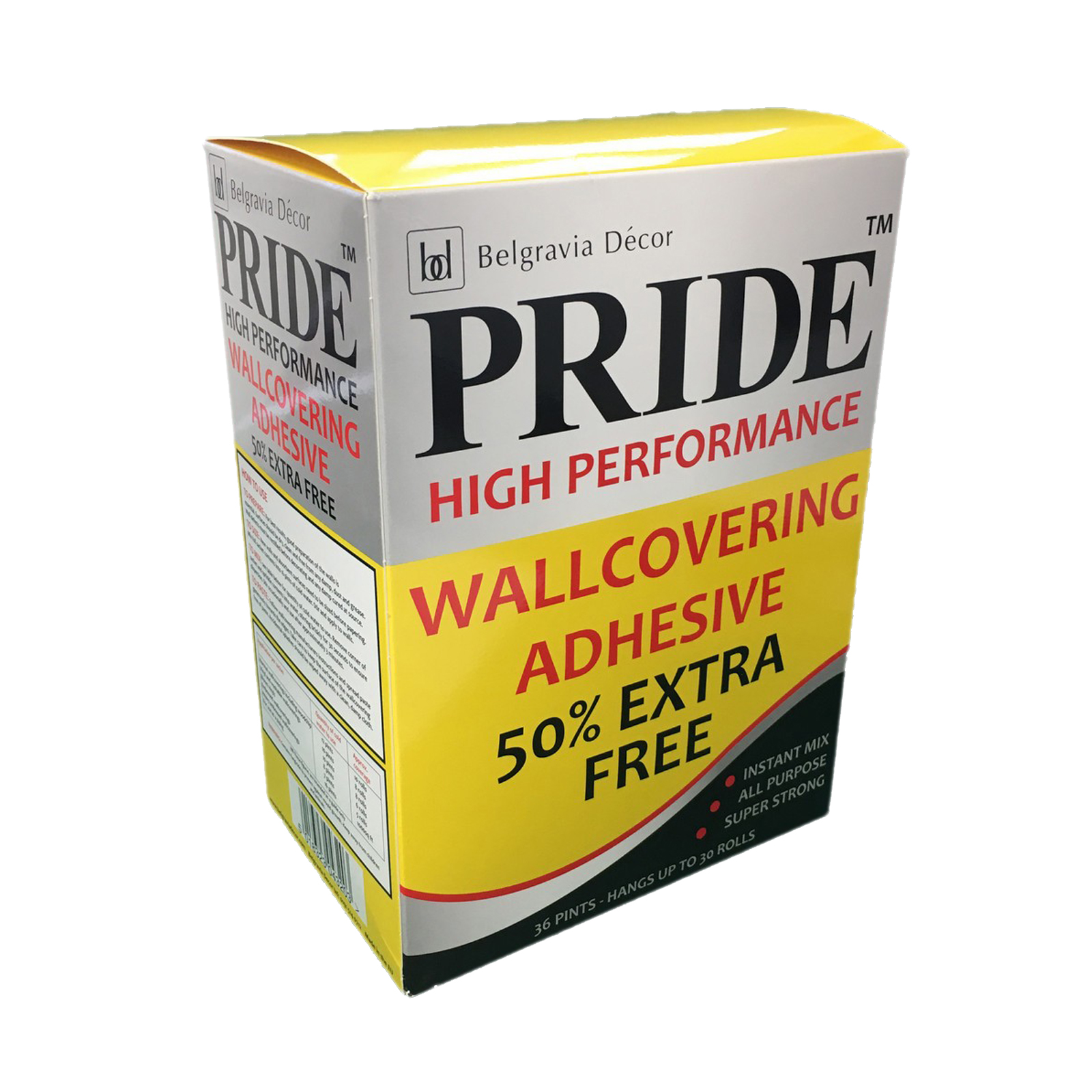 Pride Wallcovering Adhesive Decorators Pack - 36 Pint