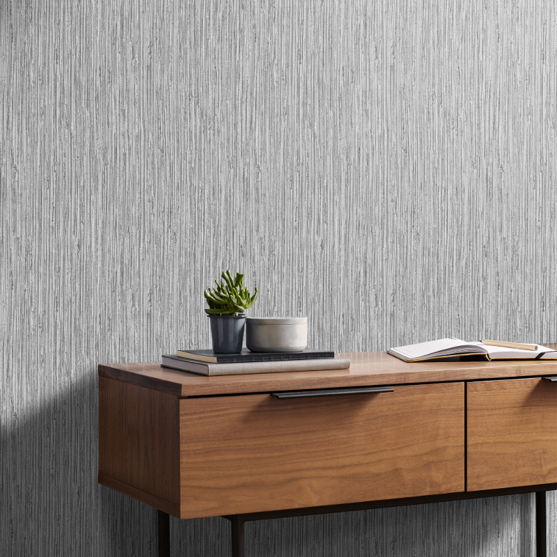 Grasscloth Texture Grey