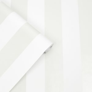 Lille Pearlescent Stripe White
