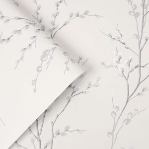 Pussy Willow Off White / Steel