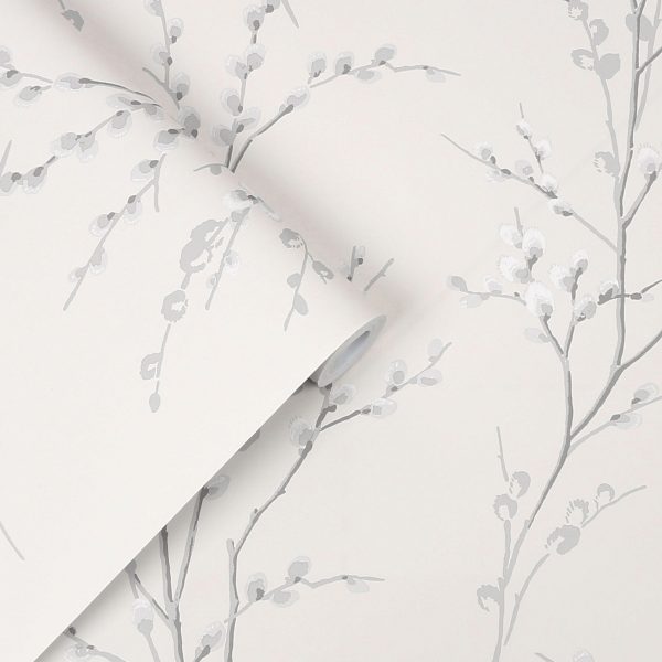 Pussy Willow Off White / Steel