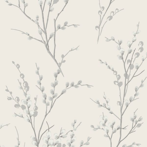 Pussy Willow Off White / Steel - Image 3