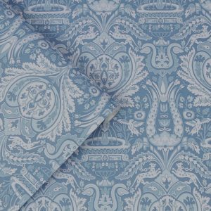 Heraldic Damask Dusky Seaspray