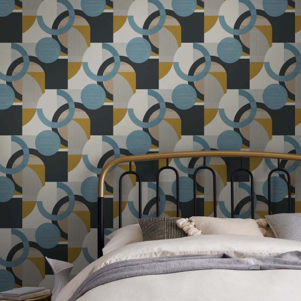 Retro Shapes Geo Blues - Image 2