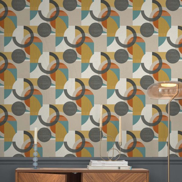 Retro Shapes Geo Orange - Image 2
