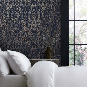 Majestic Damask Navy