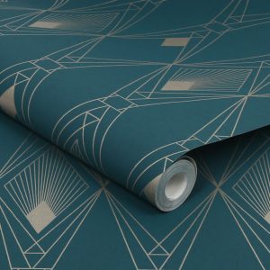 Deco Geometric Teal