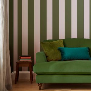 Harborough Stripe Olive Green