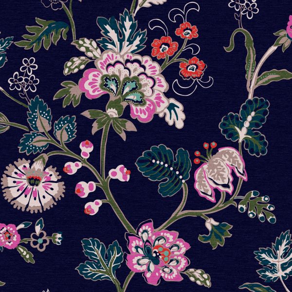Vine Cottage Floral Royal Navy