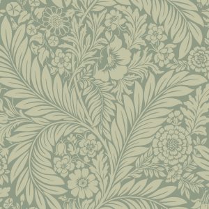 Florence Floral Leaf Green