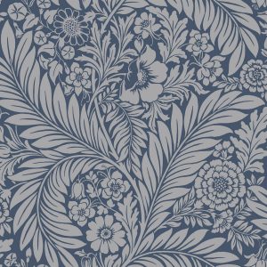 Florence Floral Leaf Blue