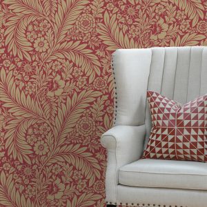 Florence Floral Leaf Red