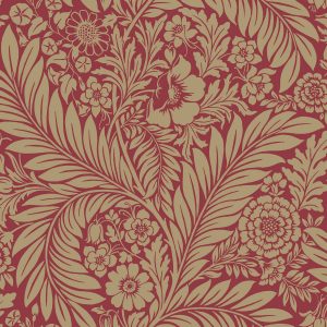 Florence Floral Leaf Red