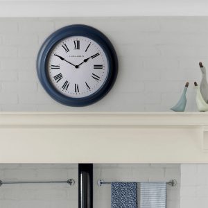 Brookvale Large Station Blue Clock