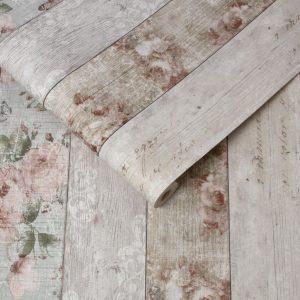 Distressed Wood Floral