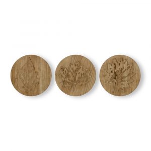 Wood Leaves Trio product shot