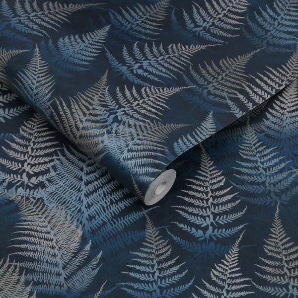 Woodland Fern French Navy rollshot