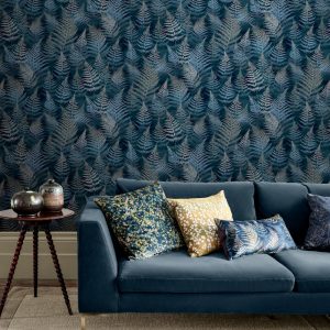 Woodland Fern French Navy roomset