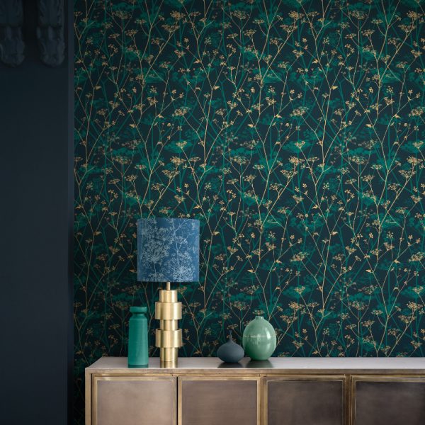 Wild Chervil Kingfisher & Gold roomset