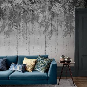 Enchanted Vale Charcoal Fixed Size Mural