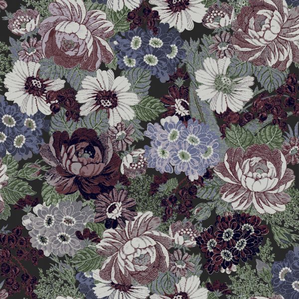 Honnington Peonies - Blackberry Purple - Image 3