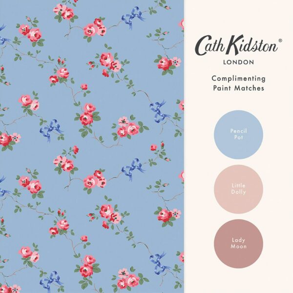 Rose & Bows Blue - Image 4