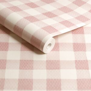 Painted Gingham Pink