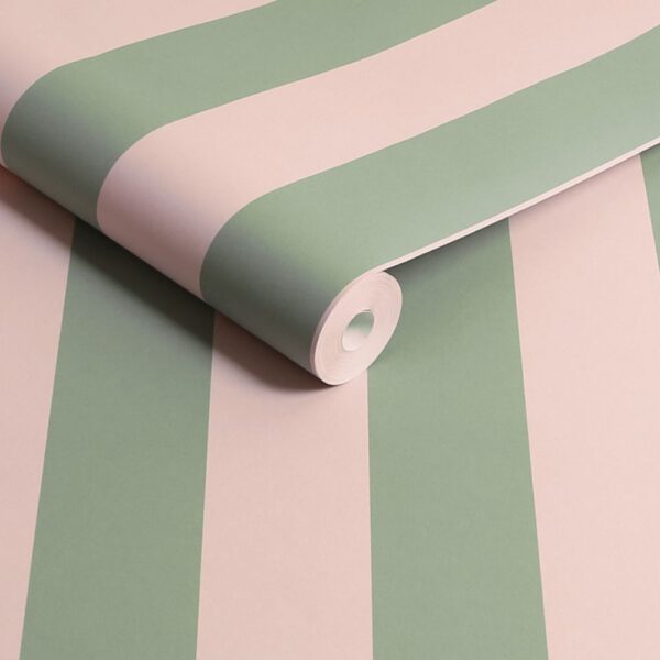 Canopy Stripe Green & Pink