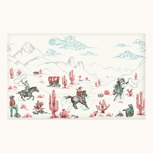 Cowgirls Pink Fixed Size Mural - Image 2