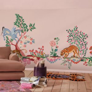 Painted Kingdom Pink Fixed Size Mural