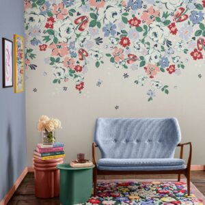 Clifton Floral Cream Fixed Size Mural