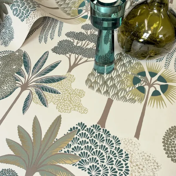 Akiko Floral Green - Image 4