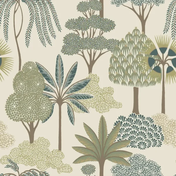 Akiko Floral Green - Image 3