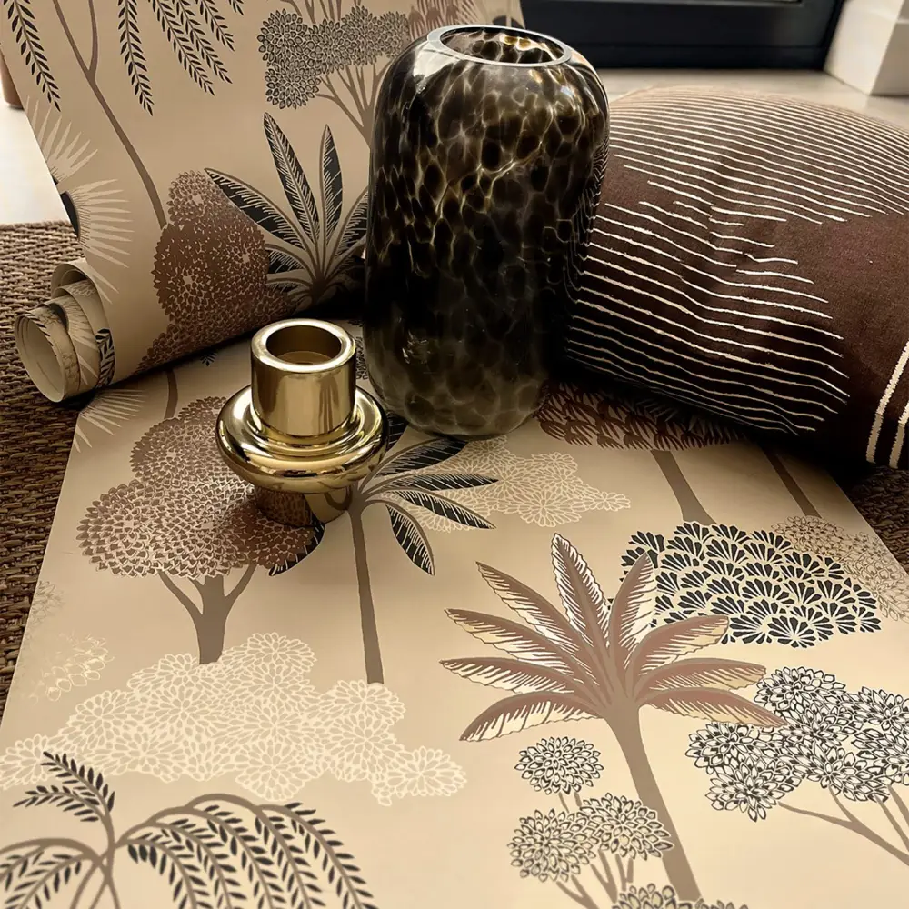 Akiko Floral Beige - Image 4