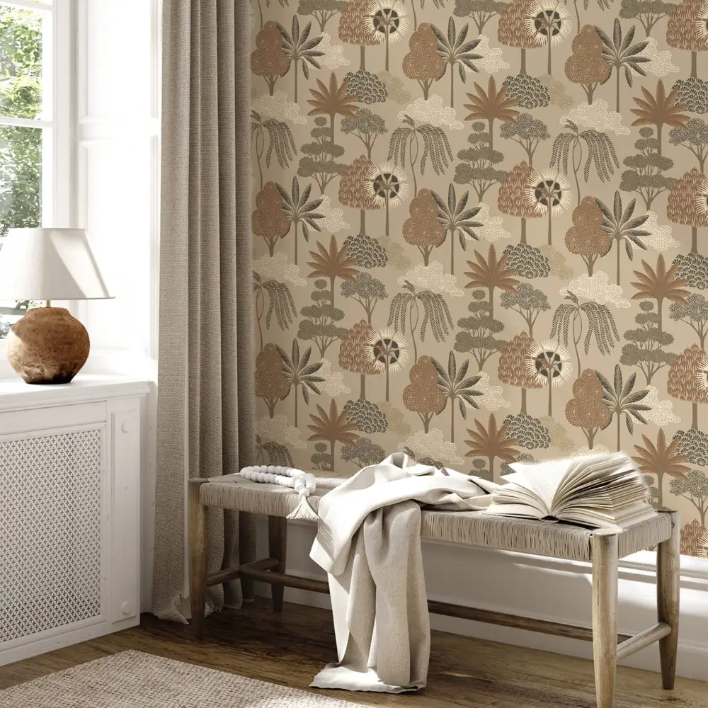 Akiko Floral Beige - Image 2