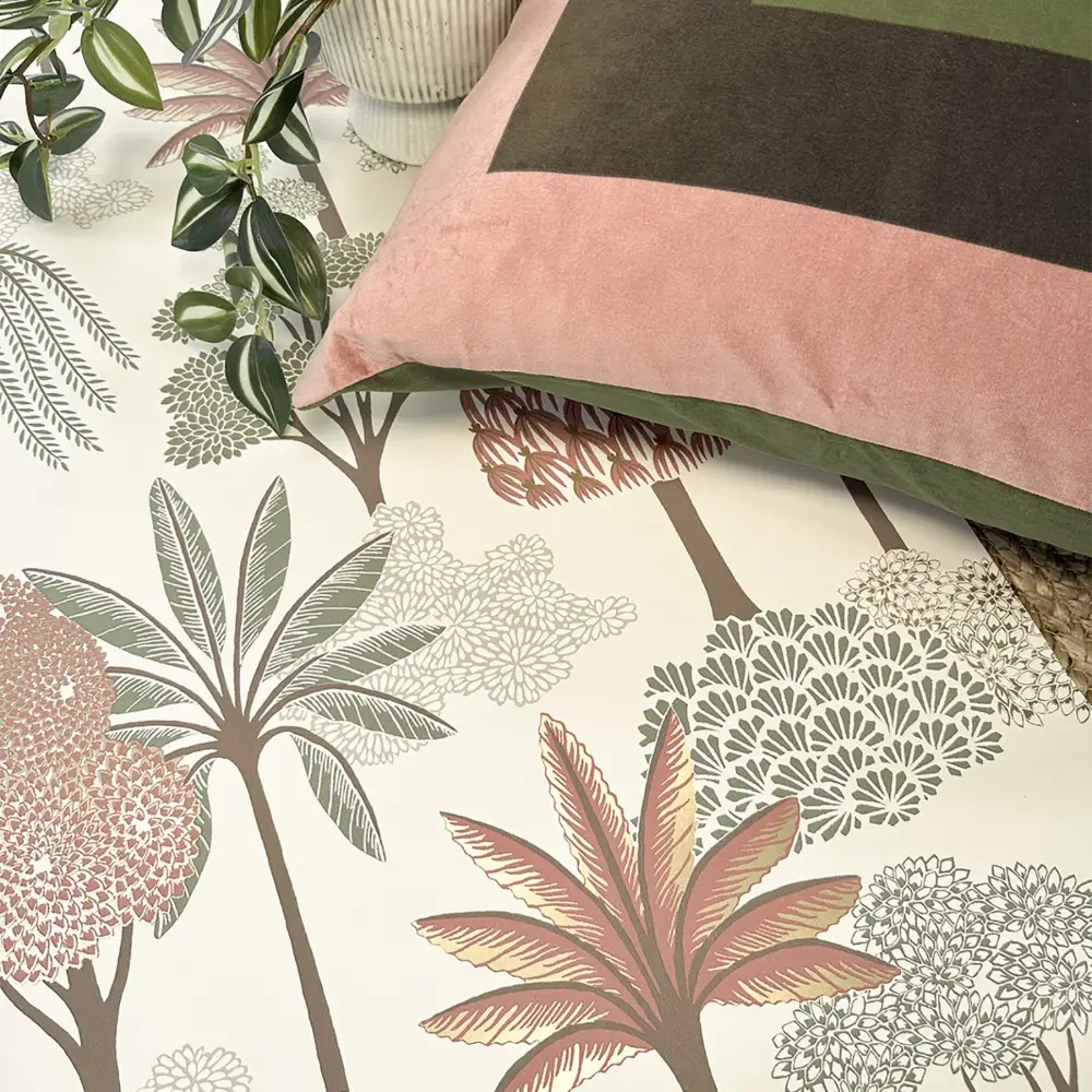Akiko Floral Pink/Green - Image 4