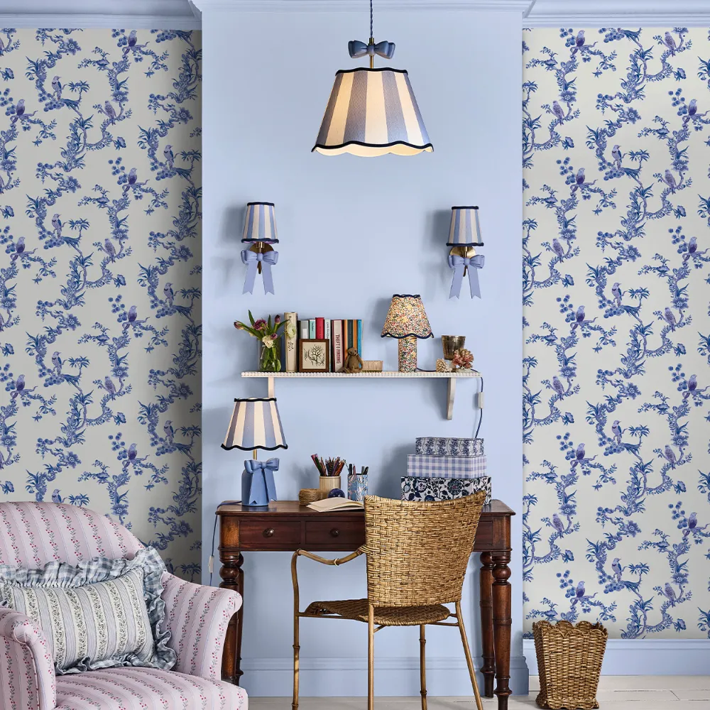 Birds & Berries Blue - Image 2