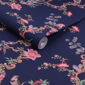 Birds & Berries Navy