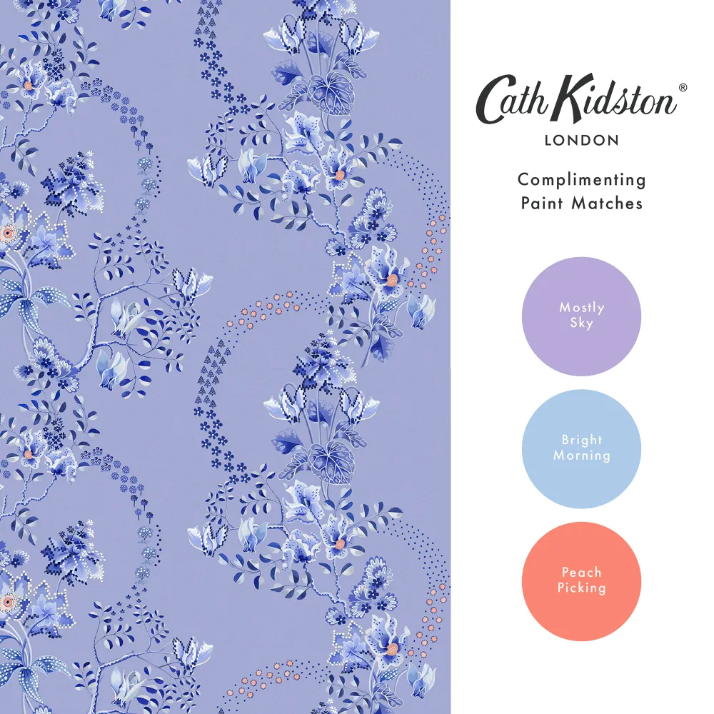 Road Floral Dusky Blue - Image 5