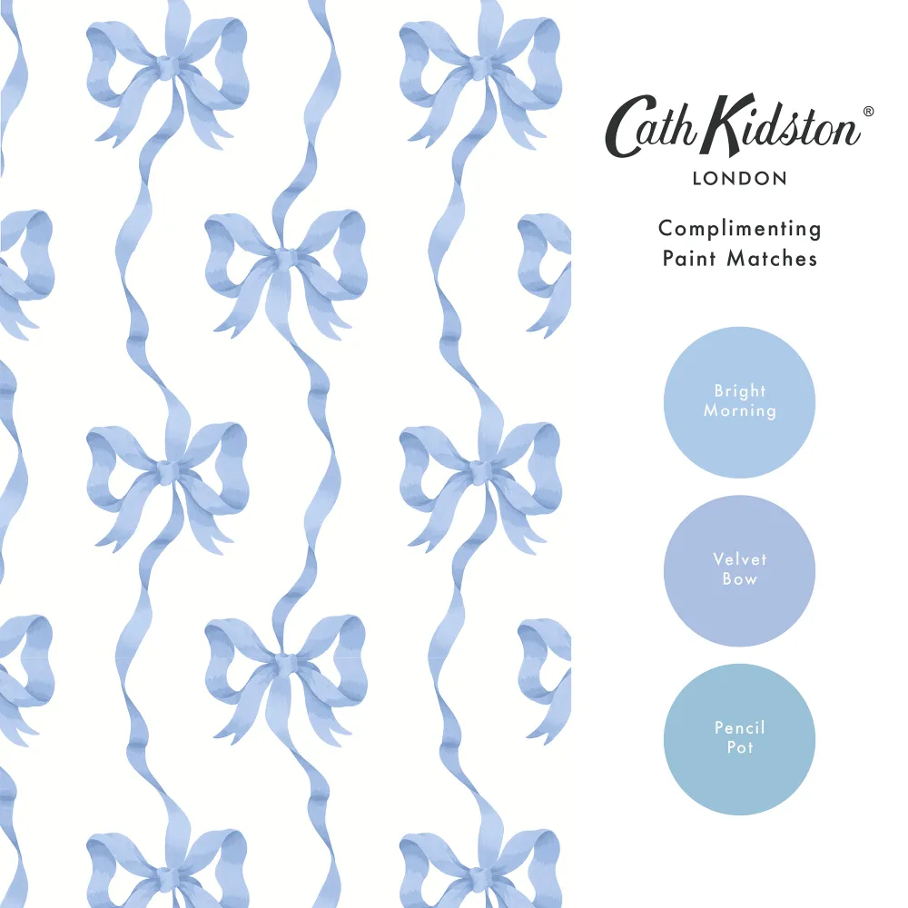 Ribbon Bow Blue - Image 4