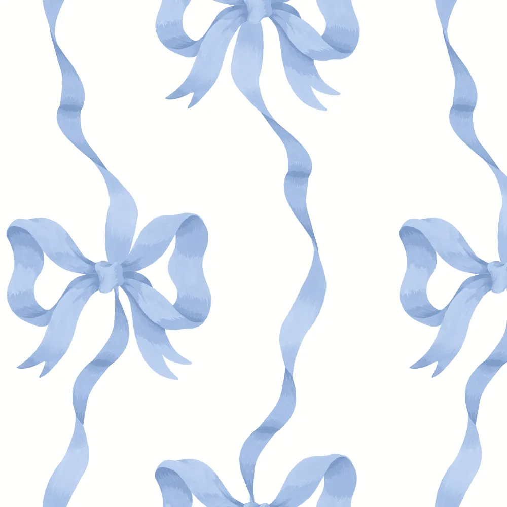 Ribbon Bow Blue - Image 2