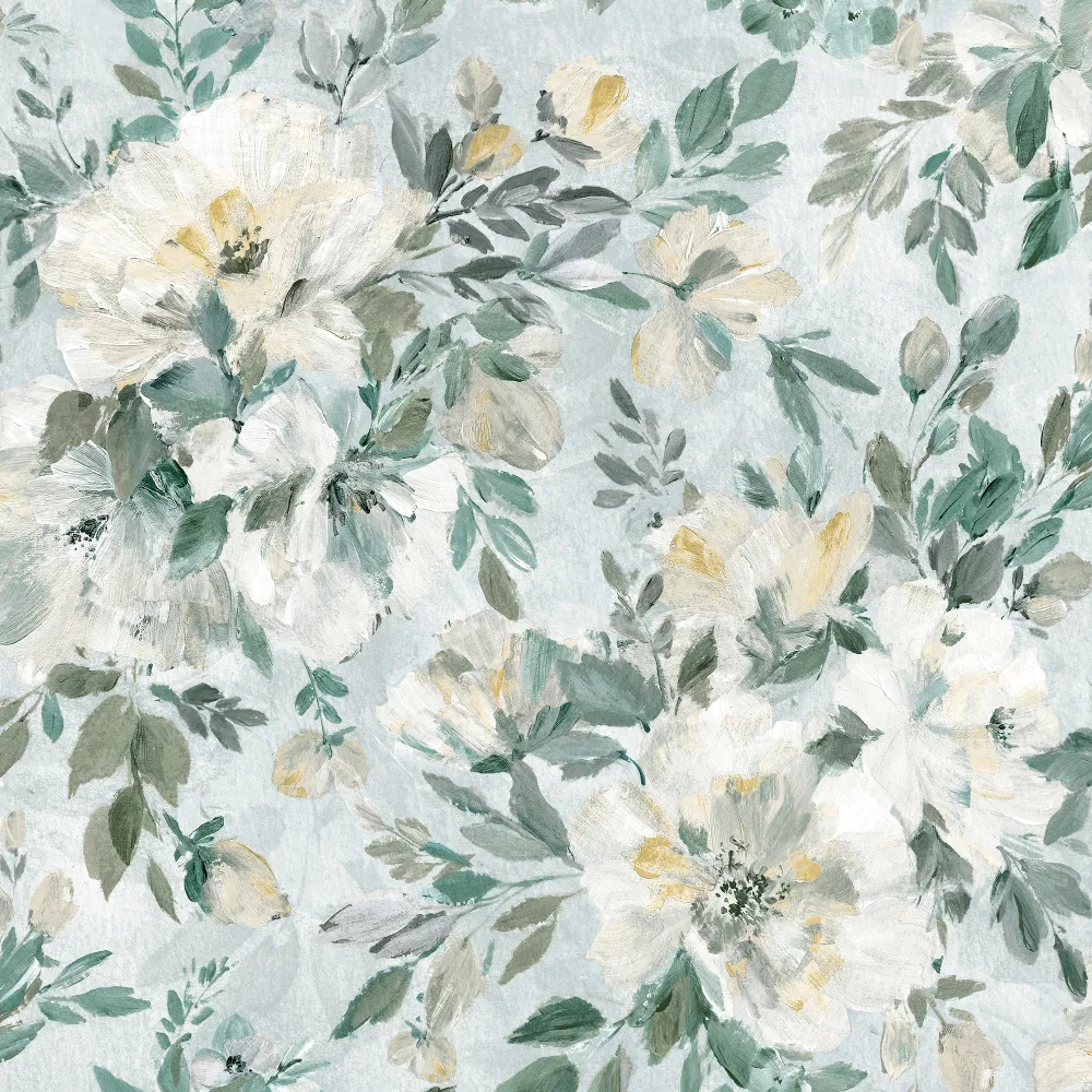 Elowen Peony Pale Teal - Image 3