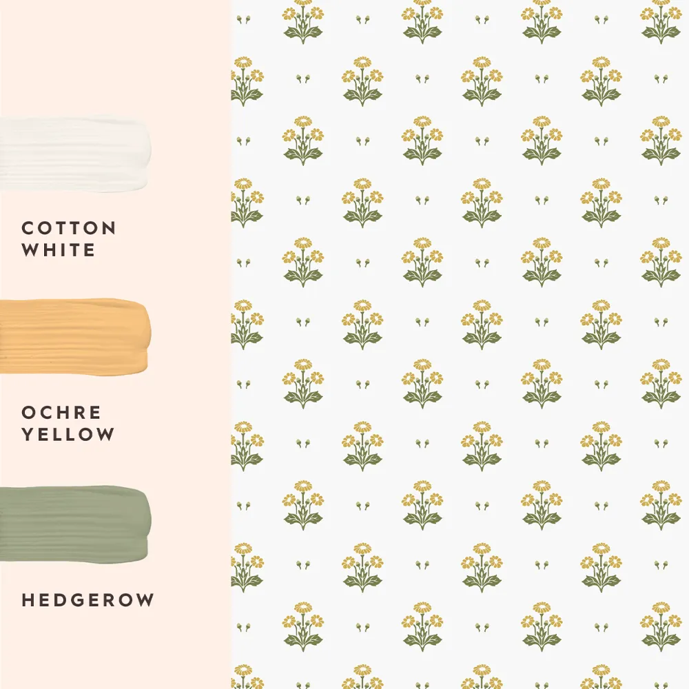 Harthill Daisy Ochre Yellow - Image 4